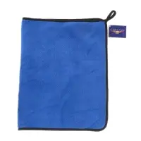 Тряпка для мытья автомобиля, CARTAGE, микрофибра, 400 г/м&sup2;, 40&times;60 cм, сине-серая