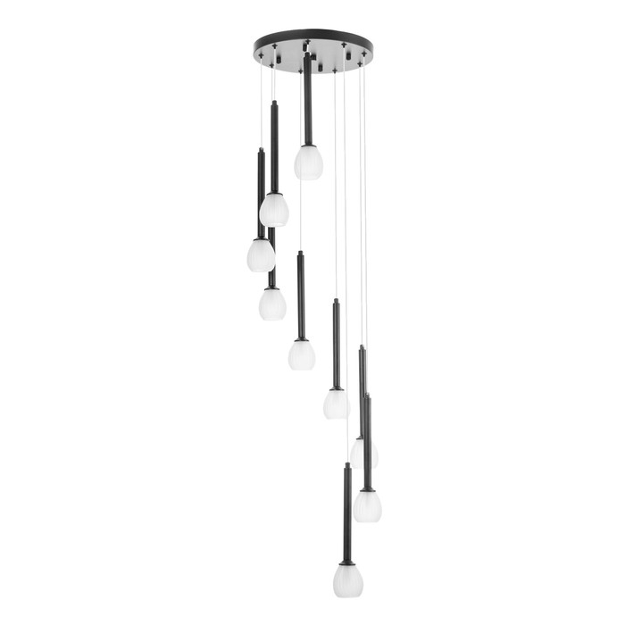 Светильник Светильник "Жаклин" 9х3Вт G4 Черный 30х30х180см