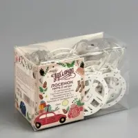 Гирлянда &laquo;Нить&raquo; 2 м с насадками &laquo;Оленёнок&raquo;, IP20, прозрачная нить, 10 LED, батарейки AAх2 (не в комплекте), свечение тёплое белое