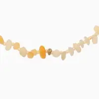 Ожерелье из камня, 45 см, янтарное