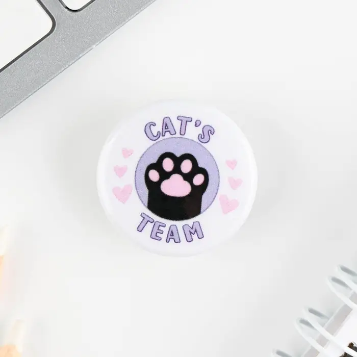 Значок металлический , закатной «Смирись я девушка», 25 мм, МИКС Значок металлический , закатной «Смирись я девушка», 25 мм, МИКС