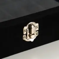 Шкатулка для украшений Chido, 8 полос, 9 ячеек, 20&times;15&times;4.5, чёрная