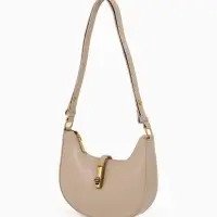 Сумка женская багет TEXTURA на молнии, 24&times;6&times;14 см, бежевая