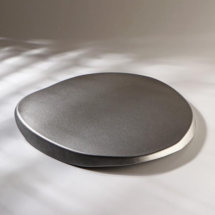 Блюдо с бортом Trend, d=32 см, цвет серый Блюдо с бортом Trend, d=32 см, цвет серый