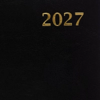 Ежедневник датированный 2027 Attache А5 168л 143x210 черн (золотист срез)