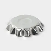 Форма для выпечки печенья, d=9.6 см, h=2 см, жесть, серебристая