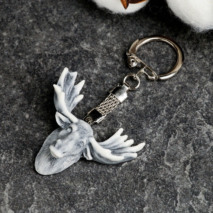 Брелок  Брелок "Голова лося" 4см