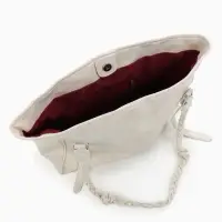 Сумка - шоппер женская на молнии, 44&times;10&times;29 см, однотонная, белая