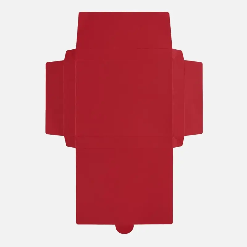 Коробка самосборная Flacky, темно-красная Коробка самосборная Flacky, темно-красная