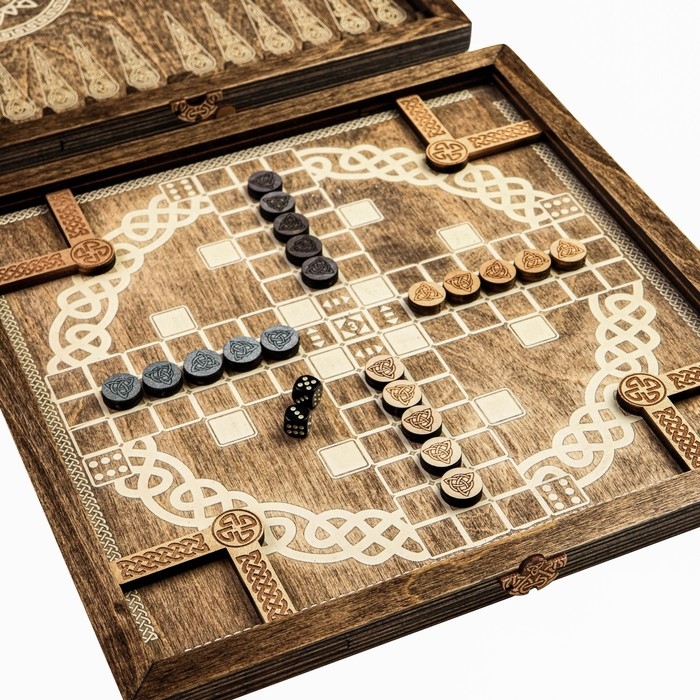 Нарды деревянные + парчис (лудо), настольная игра, 37 х 37 см Нарды деревянные + парчис (лудо), настольная игра, 37 х 37 см