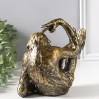 Держатель для книг полистоун "Шимпанзе показывает жест - победа" 19х10х16,5 см