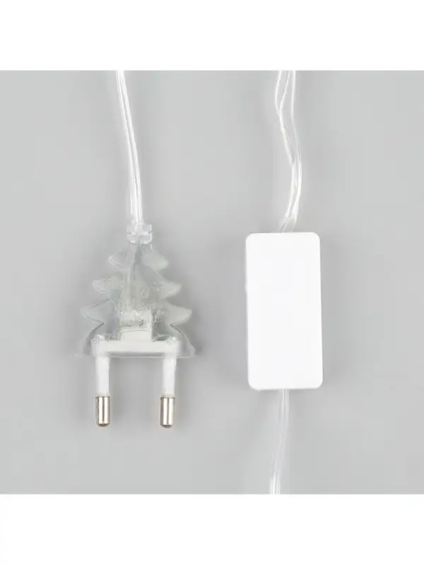 Гирлянда &laquo;Нить&raquo; 5 м с насадками &laquo;Клубки пастельные&raquo;, IP20, прозрачная нить, 20 LED, свечение белое, 220 В