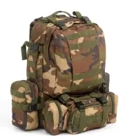 Рюкзак тактический туристический Storm tactic, 50 л, с карманами, расцветка мультикам, коричневый