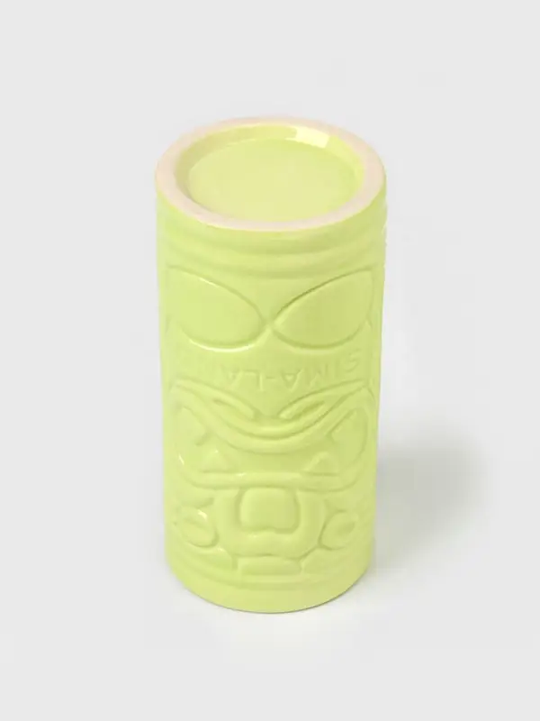 Стакан для коктейлей &laquo;Тики остров&raquo;, 400 мл, d=7 см, h=14.5 см, керамика, зелёный