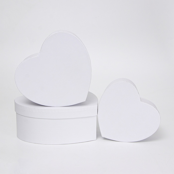 Набор коробок 3 в 1 Сердца 22*20*9/19*17*7,5/16*13,5*6 см Набор коробок 3 в 1 Сердца 22*20*9/19*17*7,5/16*13,5*6 см