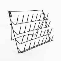 Органайзер-стойка для ниток, настенная/настольная, с подставкой, 40&times;31 см, чёрный