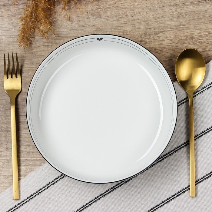 Глубокая тарелка керамическая «С любовью», 20 см, 1000 мл Глубокая тарелка керамическая «С любовью», 20 см, 1000 мл