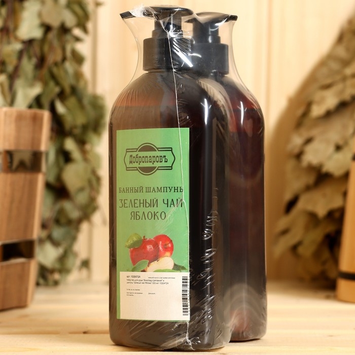 Набор гель для душа Набор гель для душа "Виноград-Шиповник" и шампунь "Зеленый чай-Яблоко" 500 мл