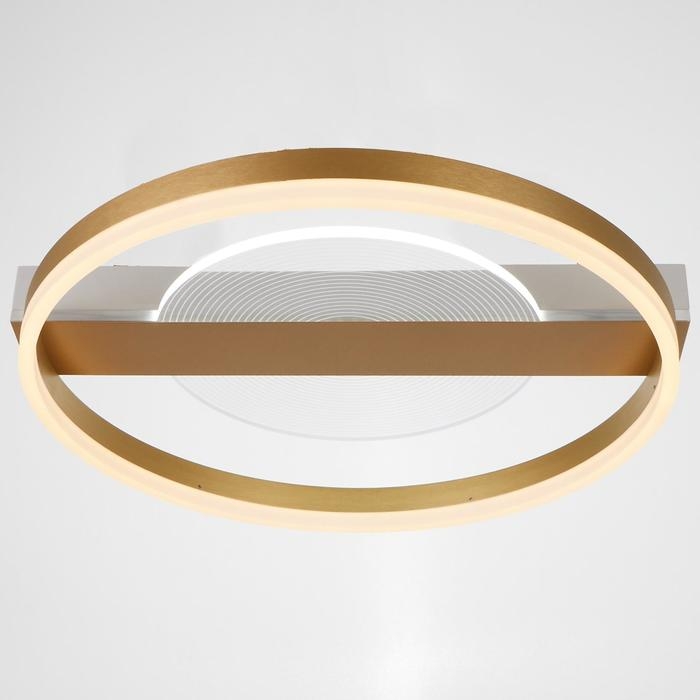 Люстра с ПДУ 1343/2 LED 100Вт 3000-6000К золото 52х50х9 см BayerLux