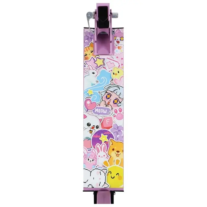 Самокат-снегокат 2 в 1 Snow Cat, колёса 120 мм, голубой, сиреневый