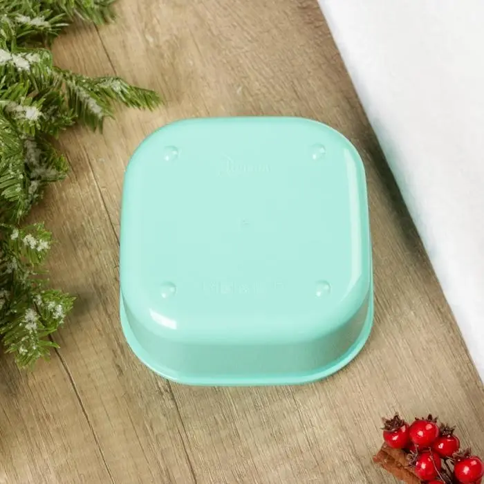 Ланч-бокс новогодний Сима-ленд «Апельсин», 700 мл, бирюзовый