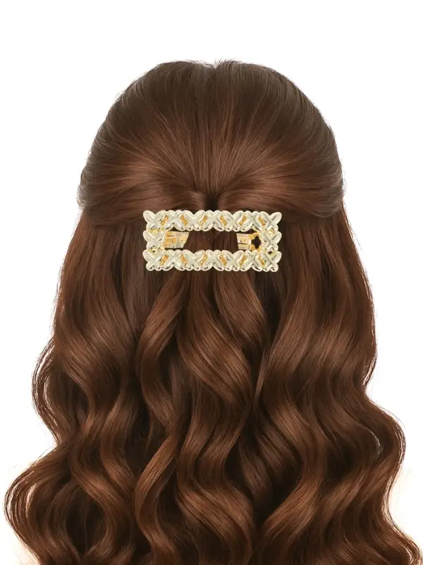 Заколка - автомат для волос QF &laquo;Ромилда&raquo;, 7 см, золото