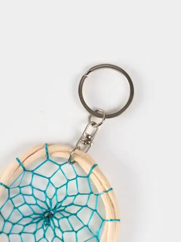 Брелок Брелок "Ловец снов" 17 см, цв. бирюзовый