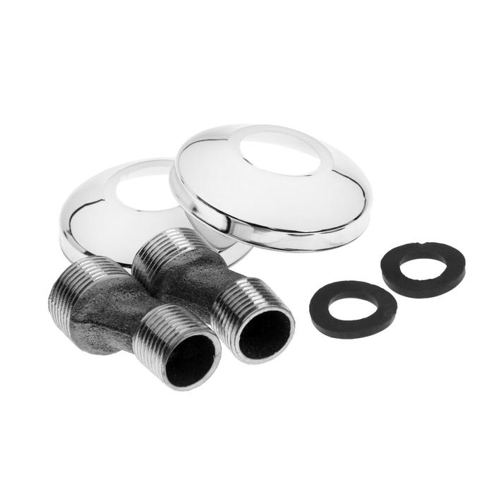 Смеситель для ванны ZEIN Z9035, кран-букса латунь 1/2 Смеситель для ванны ZEIN Z9035, кран-букса латунь 1/2", душевая лейка и шланг, хром