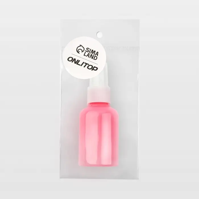 Бутылочка для хранения, с распылителем, 50 мл, розовая Бутылочка для хранения, с распылителем, 50 мл, розовая