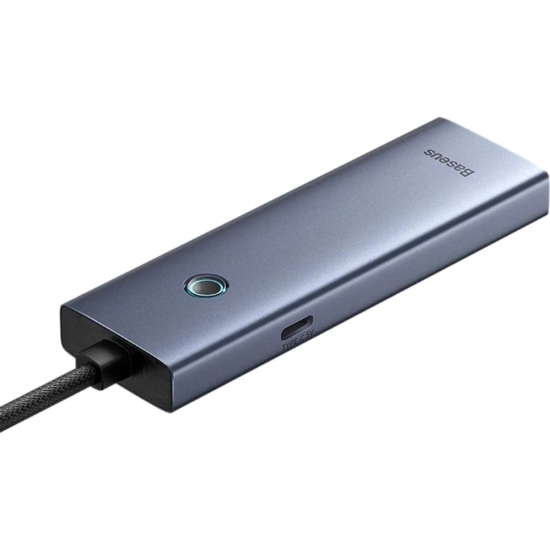 Разветвитель USB Baseus UltraJoy 4-Port Sp.Grey USB-C-3.0+C B0005280B811-08