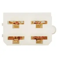 Разъём 4 pin с проводами для резистора отопителя Лада 2110-2112, Kalina, Priora