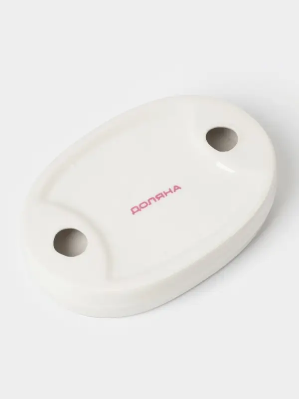 Аксессуары для кухни Доляна &laquo;Уют&raquo;, 4 предмета, дозатор 300 мл, мыльница, подставка для губки, подставка для ложки, белые