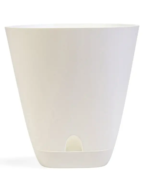 Кашпо с прикорневым поливом 28 л D-37см, H-38см Белый  Кашпо с прикорневым поливом 28 л D-37см, H-38см Белый "Гранд"