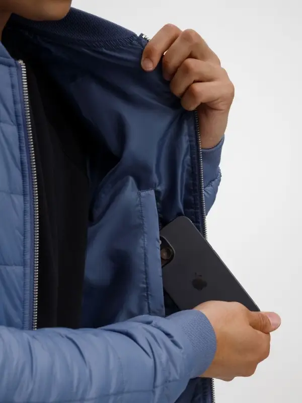 Куртка унисекс Warmbridge, синяя (джинс), размер XS