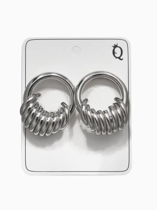 Серьги металл &laquo;Кольца&raquo;, тренд, цвет золото