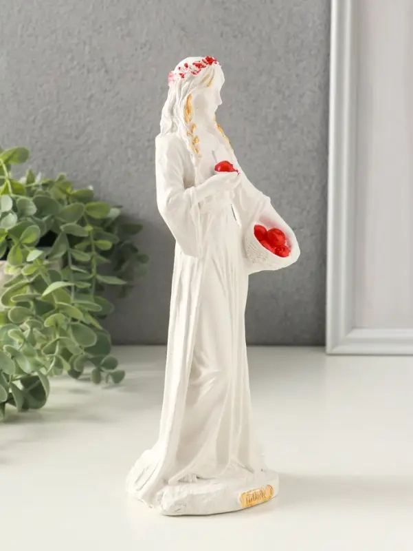 Фигурка гипс &laquo;Богиня Молодости Идунн&raquo;, 21&times;8 см, белый, с росписью