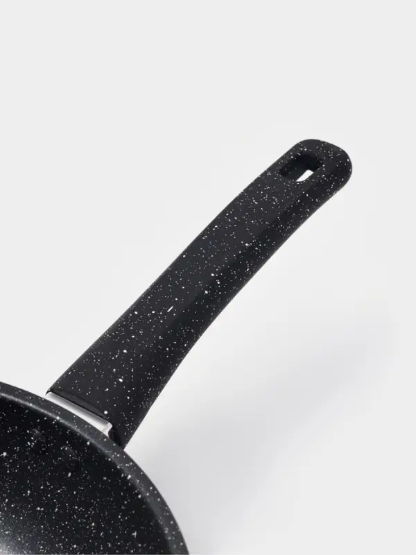 Сковорода Доляна Black Rock, d=26 см, ручка софт тач, антипригарное покрытие, чёрная
