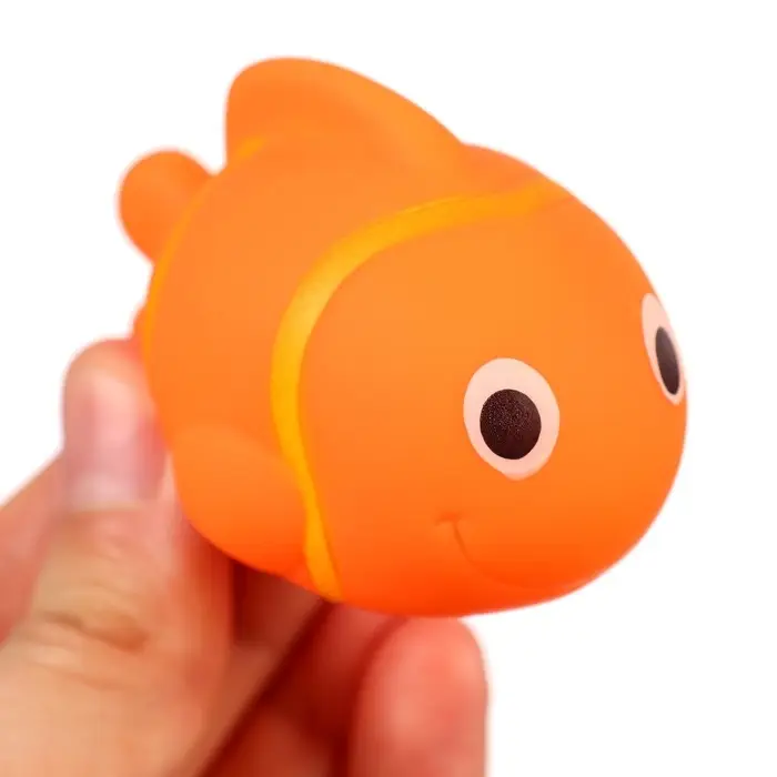 Резиновые игрушки для ванны Крошка Я &laquo;Рыбка клоун&raquo;, 10 см, с пищалкой, в наборе 5 шт.