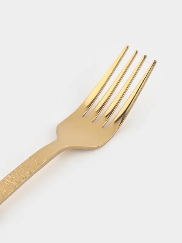 Вилка столовая Magistro &laquo;Олин GOLD&raquo;, длина 19.8 см, нержавеющая сталь, золотистая