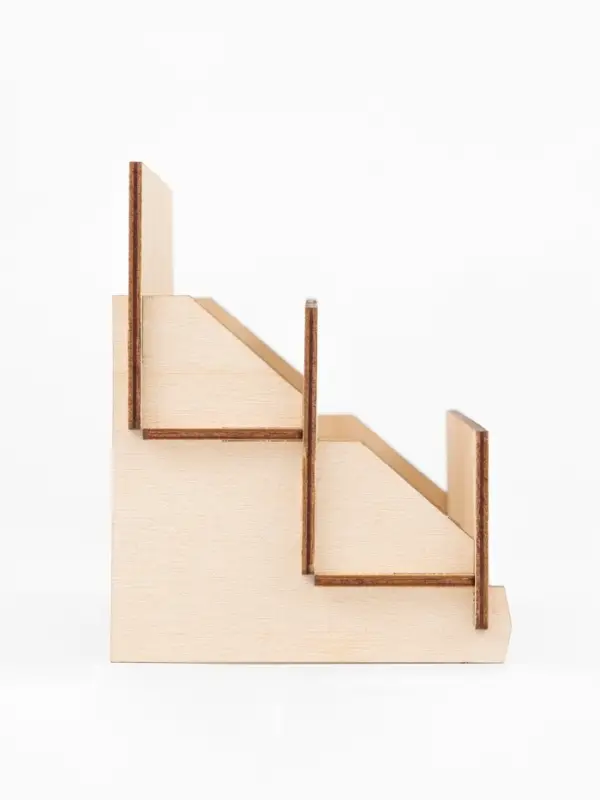 Подставка под открытки 4 ячейки по 10.8 см, 23.5&times;10.5&times;12.5 см, толщина 3 мм, бежевая