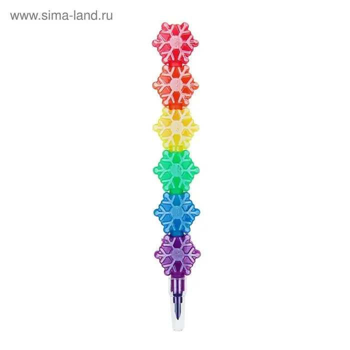 Карандаш восковой «Снежинка» 5 цветов Карандаш восковой «Снежинка» 5 цветов