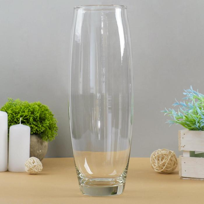 Ваза Ваза "Вероника" d=8см, h=30,5х10см, 1,95л прозрачная