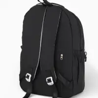 Рюкзак школьный, с пеналом, 2 отделения, 3 кармана, 31&times;14&times;44 см, чёрный