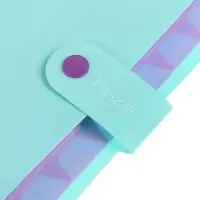 Папка А4 Haze, 12 отделений, 600 мкм, на кнопке, мятная