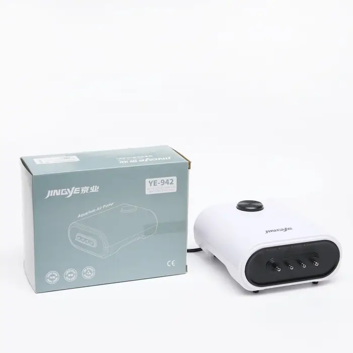 Компрессор воздушный JINGYE YE-942, бесшумный, регулируемый, 4&times;4 л/мин, 12 Вт