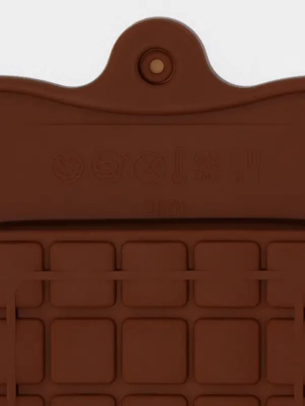 Форма для шоколада Доляна «Мини-десерт», силикон, 22×11 см, 3 ячейки (5×7.5 см), коричневая