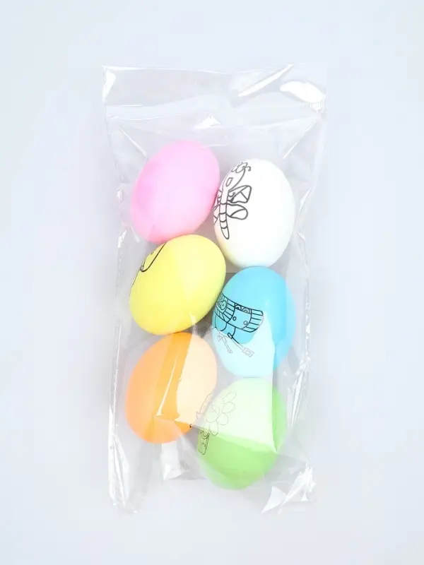 Набор для творчества "Пасхальные яйца" под роспись, набор 6 шт, пластик, цвет МИКС