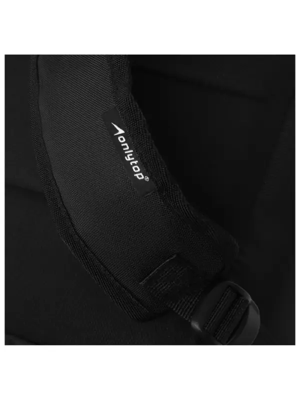 Рюкзак текстильный РОСКОСМОС х ONLYTOP, 42&times;28.5&times;14, с карманами, чёрный