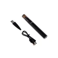 Триммер для носа и ушей Hoco HP34, зарядное устройство, щётка для чистки, чехол, чёрный