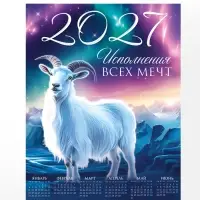 Календарь 2027, настенный, А1 &laquo;Мечты&raquo;